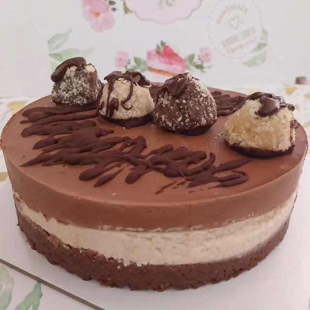 Troslojna raw torta Čoko krem raj